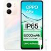 OPPO A5x - Smartphone sbloccato con IA, 4 GB RAM + 128 GB, schermo 6,67 90 Hz, fotocamera 32 MP, batteria 6000, ricarica rapida 45 W, versione italiana - bianco
