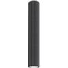 SOLLUX lighting Lampada Da Soffitto Faretto Da Soffitto In Alluminio 1 Paralume 6,5 x 6,5 x 40 cm Karbon Nero