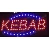 TrAdE Shop Traesio INSEGNA Luminosa A LED con Scritta Kebab con Ganci 50 X 25 CM 220V