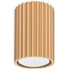 SOLLUX lighting Lampada Da Soffitto Faretto Da Soffitto In Alluminio 1 Paralume 6,5 x 6,5 x 10 cm Karbon Oro