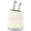 SMEG KBSF02CR, Blocco coltelli 50's Style, Cream