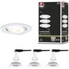 Paulmann Incasso a LED Nova a circa 3x6,5W GU10, bianco opaco girevole a 3 stadi dimmerabile 934,67
