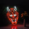 ZODZ Hannya Mask Insegna al neon per decorazione da parete Tattoo Studio Shop con interruttore dimmerabile LED al neon insegne alimentate tramite USB Anime Demon Devil Spirit Art Light per uomo
