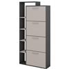 Vicco Scarpiera Orlando, Antracite/grigio, 80 x 166.1 cm