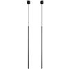 MODEBHD Lampade a Sospensione Moderne luci minimaliste Lampade da soffitto in Tubo di Metallo Nero Corda Regolabile a LED Lampadario 3W Lampada a Sospensione Sala da Pranzo Soggiorno Comodino