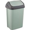 keeeper Cestino con Coperchio Basculante, 25 l, 33,5 x 25,5 x 53,5 cm, Swantje, Verde (Nordic Green)