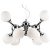 Ideal Lux Nodi SP9 Interno E14 Cromo illuminazione da soffitto, metallo, bianco