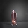 LINEA ZERO Lampada da tavolo in Polilux VELA Rosa diametro 19 x h50 cm