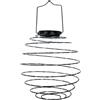 LUMI JARDIN Sospensione solare a spirale H37cm ORION