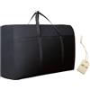 WANTING Grande borsa portaoggetti in tessuto Oxford impermeabile da 180 litri, per trapunte e vestiti, lavabile, adatta per bagagli da viaggio (100 x 60 x 30 cm, nero)