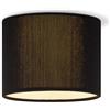 home sweet home collection Home Sweet Home Plafoniera scandinava | Nero | Cilindrico | Paralume in velluto a coste | ø22x17cm | Per lampadine LED E27 | Adatto per soggiorni e camere da letto