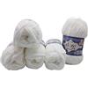 Velluto Alize Velluto Morbidissimo gomitolo di lana per bambini, in set da 5 da 100 g ciascuno, di colore bianco 55 (etichetta in lingua italiana non garantita)