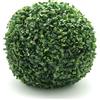 Tecnokit Palla di Bosso Topiaria artificiale per interno ed esterno, per vaso rotondo, dimensioni diamentro cm 38, pianta finta di Buxus colore verde resistente (Ø cm 38)