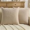 CYCMACO Fodera Per Cuscino Decorativa 45x45, 2 Pezzi Copricuscini Per Soggiorno Camera Da Letto, Morbido Copricuscini Cuscino Moderne, Copricuscino Con Cerniera Invisibile, Beige
