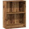 vidaXL Libreria Legno Antico 60x24x76 cm in Truciolato, scaffale per Libri, scaffale, scaffale Contenitore, armadietto portaoggetti