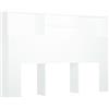 vidaXL Testiera con Contenitore Bianco 160x19x103,5 cm