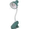 Veemoon Lampada da Scrivania LED Clip, Verde, Regolabile, 500 Mah
