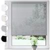 Sonello Tenda veneziana in alluminio SONELLO 50cm x 220cm Argento Tenda veneziana in alluminio con fissaggio senza foratura Protezione per finestre e porte: privacy, abbagliamento, luce e sole