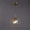 DLGGO Sferica Soggiorno Lampada da soffitto decorazioni Paese sfera di stile Lampadario in vetro rivestimento dell'oro moderna Industrial Design elegante lampada a sospensione Kitchen Island Bar Penda
