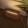 Rainsar Base Luminosa a LED in Legno per Luce Notturna, Supporto Ovale in Legno per Lampada Foto