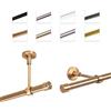 MDEKOR Bastone Per Tende 320 cm, Singolo, Rame, Montato A Parete/Soffitto