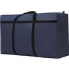 WANTING Borsa portaoggetti grande, 180 L, impermeabile, in tessuto Oxford trapuntato, lavabile, adatta per bagagli da viaggio (100 x 60 x 30 cm, blu scuro)