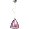 Generico Lampadario a sospensione moderno a 1 luce Jeans glicine cavo cromata e vetro per sala da pranzo, camera da letto, corridoio, ingresso, soggiorno, salotto, cucina.