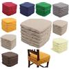 Generic Set 6 Cuscini Sedia Coprisedia Imbottiti Vesto Molla Loneta con Elastico (TORTORA)