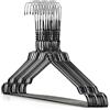 Hangerworld 20 Grucce Appendiabiti 40cm in Metallo Colorato Nero Salvaspazio per Casa e Lavanderia