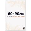 Dutch Frame Factory - Cornice 60x90 cm - Bianco Lucente - Cornice per foto in Plastica con vetro plastico Antiriflesso - Cornice portafoto 60x90 cm - Angers
