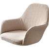 ALABOW 1/2/4/6 Pezzi Copripoltrona，Elasticizzato con Braccioli Coprisedie Elasticizzato Schienale Poltroncina Cucina Soggiorno Copertura Sedia da Scrivania Copri Sedie ,Bianca ( Color : #3 , Size : 1pcs )