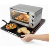 Avilia Scaffale Cucina Salvaspazio Estensibile 39-62 cm in Metallo - Alzatina Cucina Top con Ripiano Estraibile per Forno, Tostapane e Microonde - Organizzatore Cucina con Ganci e Antiscivolo