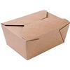 BIOZOYG Contenitore per Alimenti da Asporto I Scatola per Alimenti con Coperchio Pieghevole 1200 ml I Scatola di Cartone Kraft compostabile marrone I 300 Vaschette di Cartone Monouso rettangolari