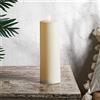 Lights4fun Grande Candela LED Bianco Caldo TruGlow® in Plastica Avorio di 30 cm a Pile per Uso in Esterni