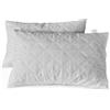 Supval - Coppia (2 pz) Guanciale Cuscino Fiocco di Memory Soft Air - Traspirante - Alto - Sostenuto - Modello a Saponetta