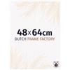 Dutch Frame Factory - Cornice 48x64 cm - Bianco Lucente - Cornice per foto in Plastica con vetro plastico Antiriflesso - Cornice portafoto 48x64 cm - Easy