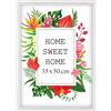 MG Design Cornice 35x50 cm - colore Bianco, in legno, con vetro acrilico - da appendere in verticale o in orizzontale, senza sfondo, per foto, poster, puzzle
