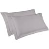 Ipersan Coppia Federe Cuscino Letto, a Tre Volani, 100% Cotone Mercerizzato, Misura 52x83 cm + 6 cm, Tinta Unita, Linea Vivere a Colori, Prodotto Europeo