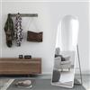 EMKE Specchio ad Arco da Terra, Bianco, 160x60 cm, Grande Specchio a Figura Intera, da Appoggiare o da Fissare, Specchio da Parete, Ideale per Camera da Letto, Soggiorno o Ingresso
