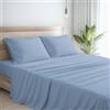 MAXIME MAISON - Lenzuola Percalle Una Piazza e Mezza Made in Italy, Completo Letto Realizzato in Cotone Pregiato a Trama Fitta, Certificato Oeko Tex Standard 100 (Carta da Zucchero)