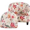 Meigeh Copribraccioli Cabriolet Tullsta Fodera per Poltrona Chesterfield Copripoltrona 2 pezzi Elasticizzato