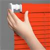 Generico Veneziana in Alluminio Per Finestre, senza foratura, protezione da luce e sole Veneziane, Lamella da 25mm Alluminio Persiane, Orizzontali Tende per Casa Ufficio Bagno(Red)