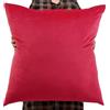 ZZDZW Fodere per Cuscini 80x80 70x70 Velluto Copricuscini Divano Grande Federa Cuscino 60x80 70x70 Copri Cuscino Decorazione Sofa Copricuscino(Rosso,65x65 cm)