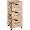 5 five simply smart 5five - Torre a 3 Porte con rotelle in Una Scatola