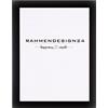Rahmendesign24 Cornice portafoto Milano 60 x 80 cm (formato poster), cornice intercambiabile, per foto, poster e puzzle, colore nero lucido