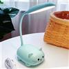 Yinhamnl Lampada da scrivania a LED, mini luce notturna a forma di gatto, lampada da tavolo a LED portatile, graziosa lampada da lettura pieghevole USB ricaricabile per camera da letto, comodino per