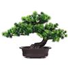 Verve Jelly Bonsai Artificiale Cedro, Fiori Finti Decorazione Vegetale Albero in Vaso Piccole Piante finte da Appartamento Pianta di Pino Giapponese per Home Office Hotel davanzale Desktop Display