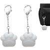 TocaFeank Borsa leggera | Borsa tote con portafoglio Cat Claws Luce sensibile al tocco | luce borsas 2 pezzi ricaricabili | Portachiavi con lampada a forma | luces borsas attivate dal tocco del cloud