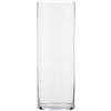 Zelda Bomboniere Cilindro in Vetro Trasparente Diametro 15 cm Altezza 60 cm Vaso