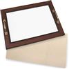 hobbymio.it Vassoio in legno marrone con tela aida da ricamare a punto croce, finestrella 29x19